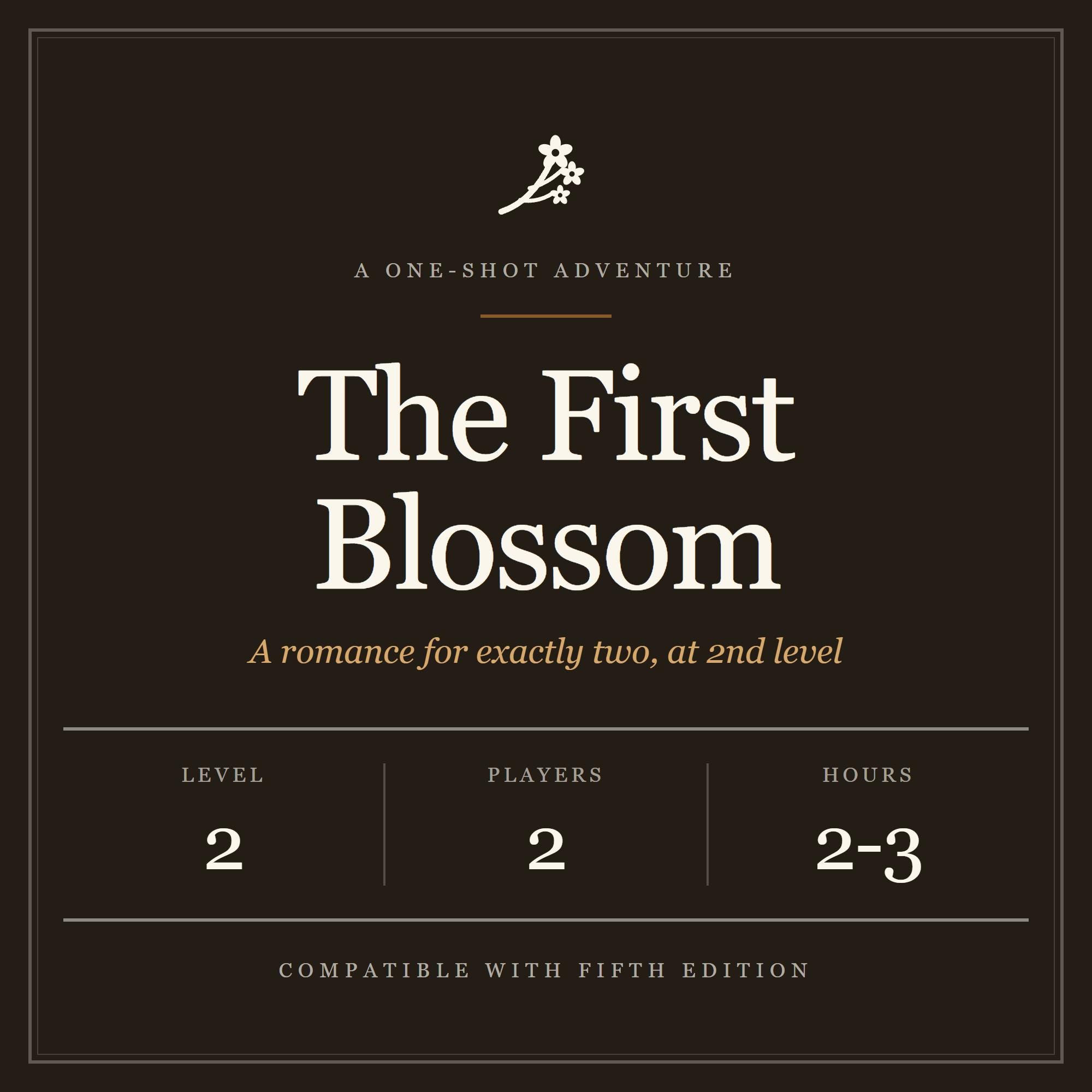 The First Blossom