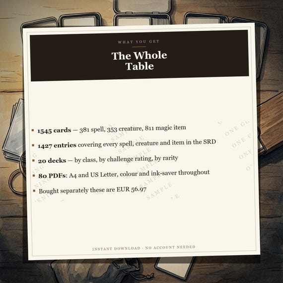 DnD 5e Card Bundle — 2024 rules — image 10