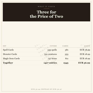DnD 5e Card Bundle – 1545 Spells, Monsters, Magic Items (2024 Rules), DnD Reference Bundle, Monster Stat Blocks, 5e Monster Cards image 7
