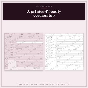 DnD Warlock Character Sheet 5e | Fillable and Printable PDF, Warlock Class Sheet for Dungeon Master Gifts image 3