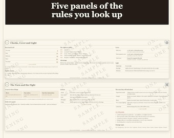 DnD 5e DM Screen - Printable Dungeon Master Cheat Sheet, 5 Panels, Portrait and Landscape