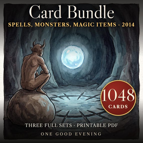 DnD 5e Card Bundle — 2014 rules — image 1