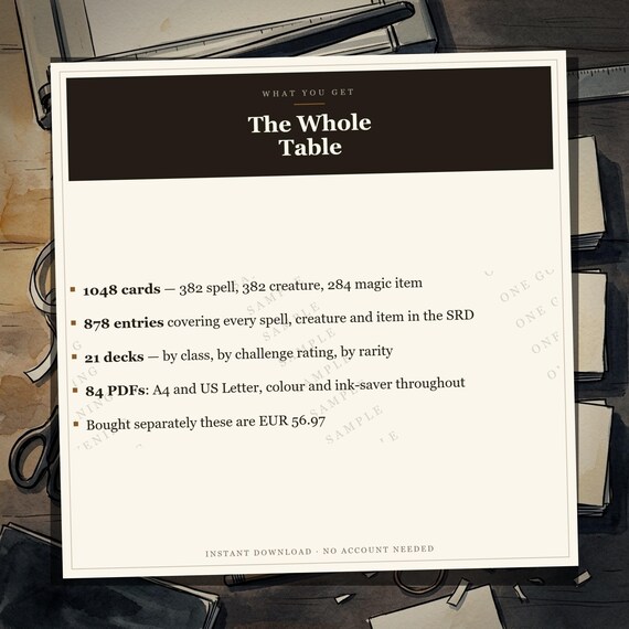 DnD 5e Card Bundle — 2014 rules — image 10