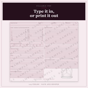 DnD Warlock Character Sheet 5e | Fillable and Printable PDF, Warlock Class Sheet for Dungeon Master Gifts image 7