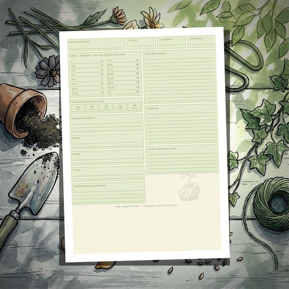 DnD Character Sheet 5e Verdant — image 3