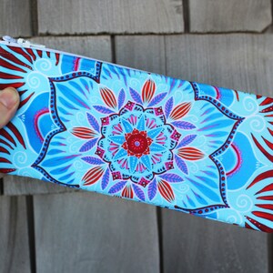 Bolso de mano con diseño de meditación Smile, bolso de mano bohemio, bolso de mano bohemio, bolso de mano con diseño de mandala, estuche para lápices, neceser, funda para teléfono y monedero bohemio.