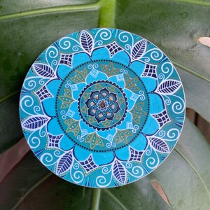 adesivo mandala in vinile - adesivo &quot;opulenza oceanica&quot; - adesivo artistico in vinile