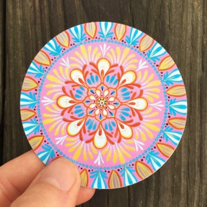 adesivo mandala in vinile - adesivo &quot;regina danzante&quot; - adesivo artistico in vinile