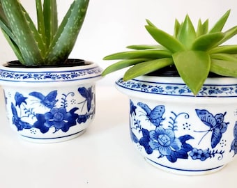 African Violet Pot Self Watering Planter Hand Thrown Stoneware Pottery Vasi