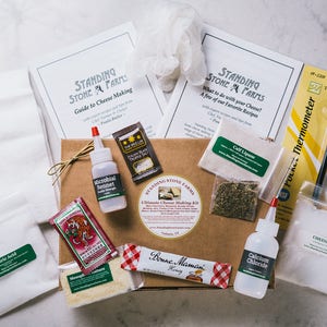 Standing Stone Farms Award Winning Ultimate Cheese Making Kit - Soft and Hard Cheeses! Winner of Food Networks Best Overall Cheese Kit!