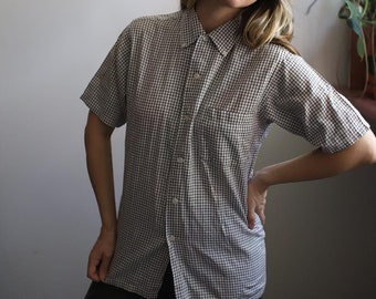 Vintage 1950s Geo Grid McGregor Oxford Shirt