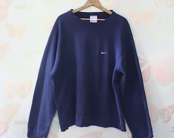 Bluza NIKE z lat 90. w kolorze granatowym z logo Swoosh