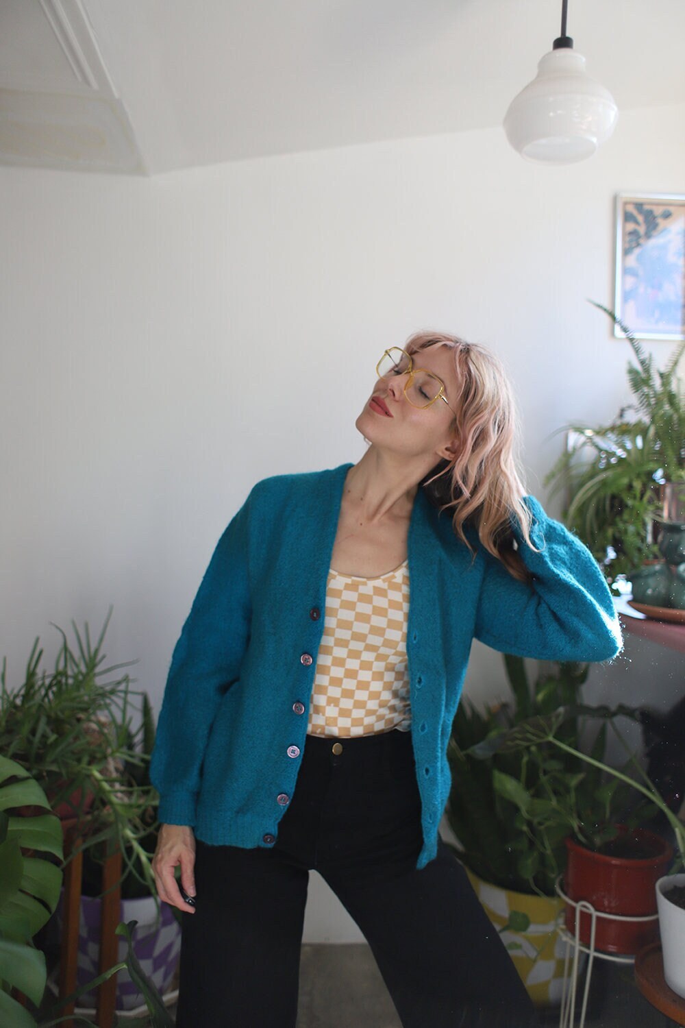 60s Mohair Grandpa Cardigan - Etsy 60s Mohair Grandpa Cardigan - Etsy