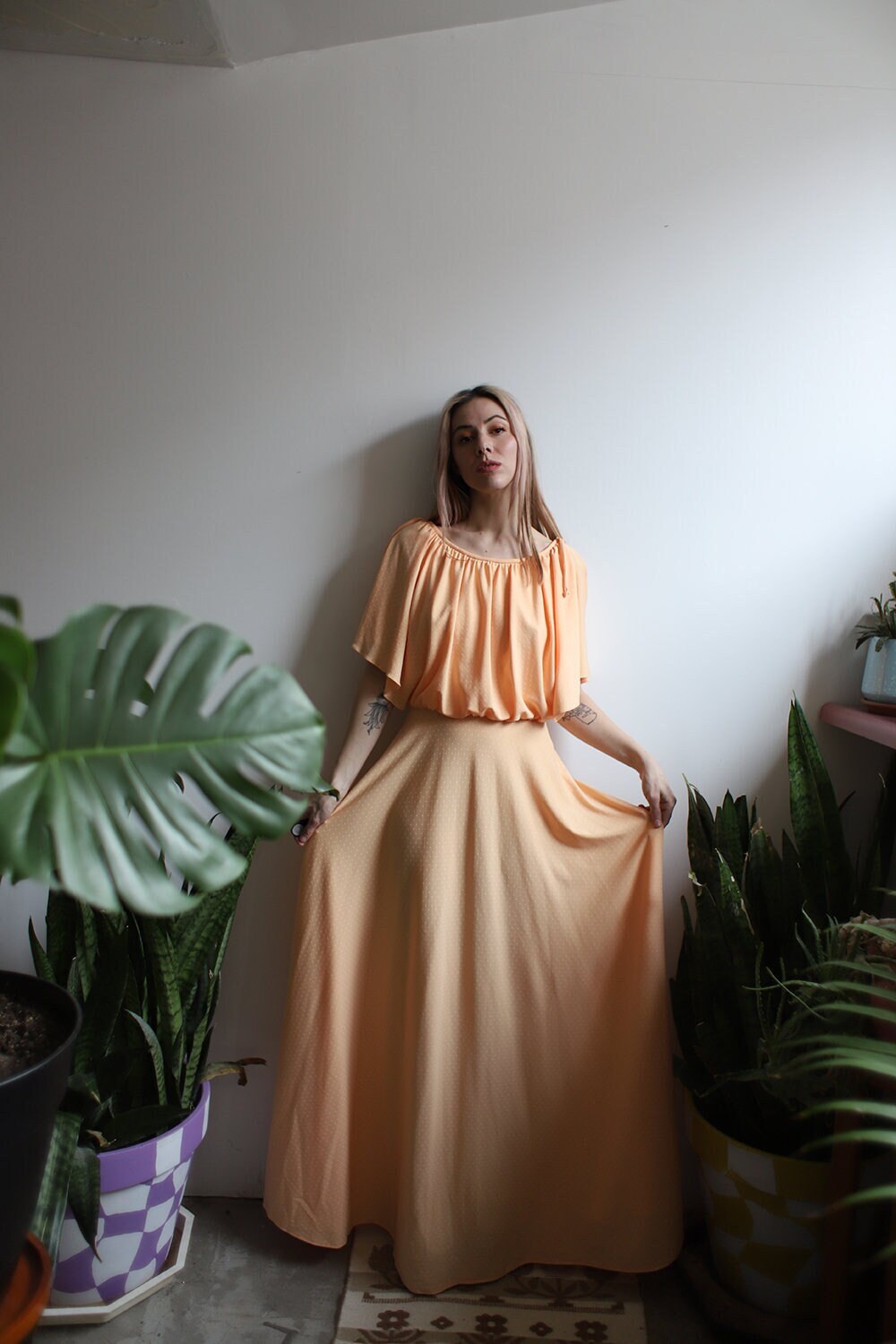 Pastel flowy hotsell dress