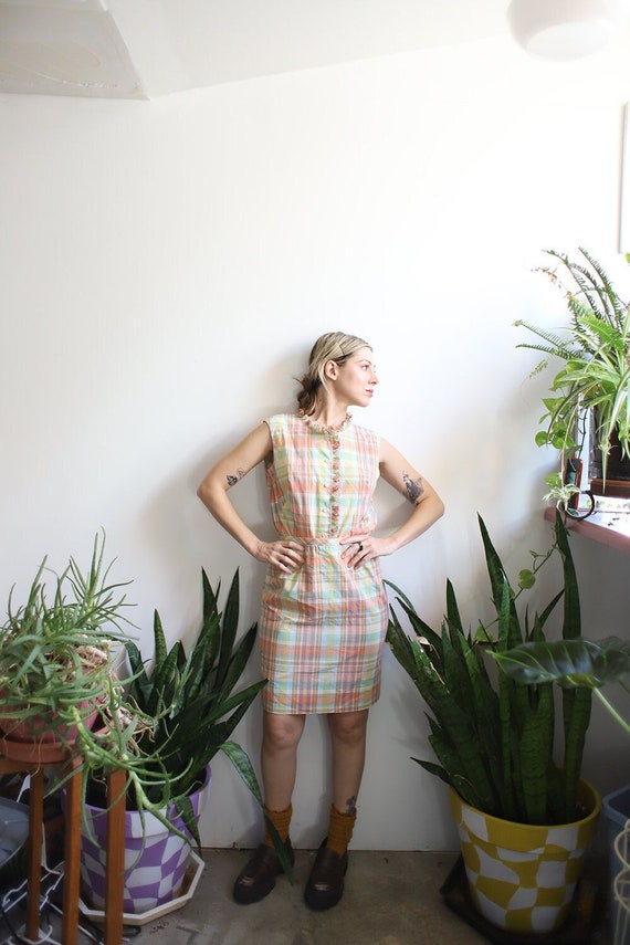 Vintage 1960s Koret of California plaid two piece 