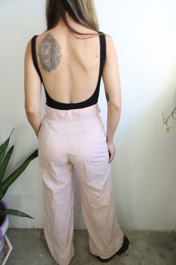 Vintage 1970s Alfred Paquette 28" waist pale pink… - image 2