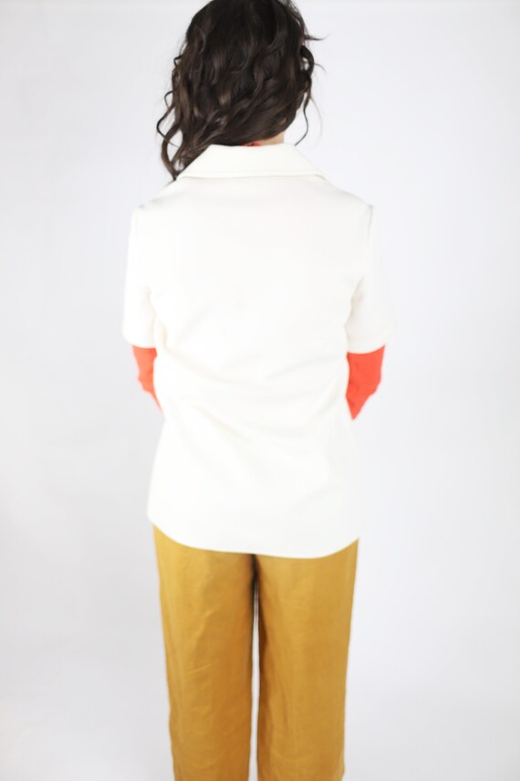 Vintage 1960s 70s medium Jack Winter off-white / … - image 5