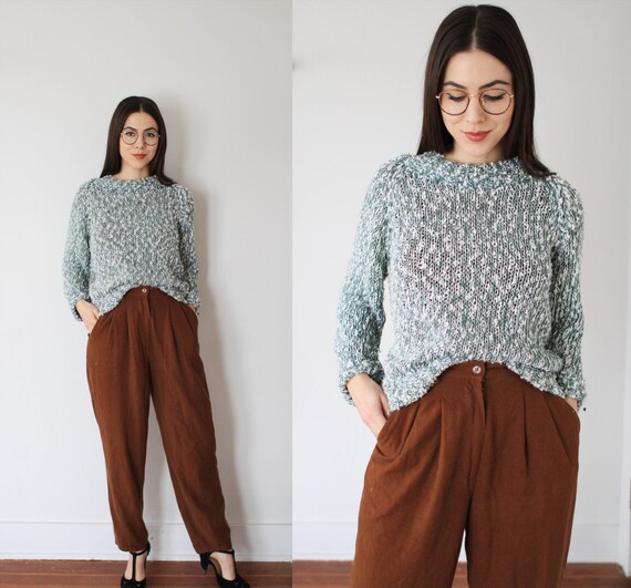 Vintage 1980s 90s Razz M' Tazz small / medium sage