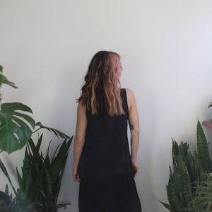 Vintage 1990s sleeveless black tank dress image 4