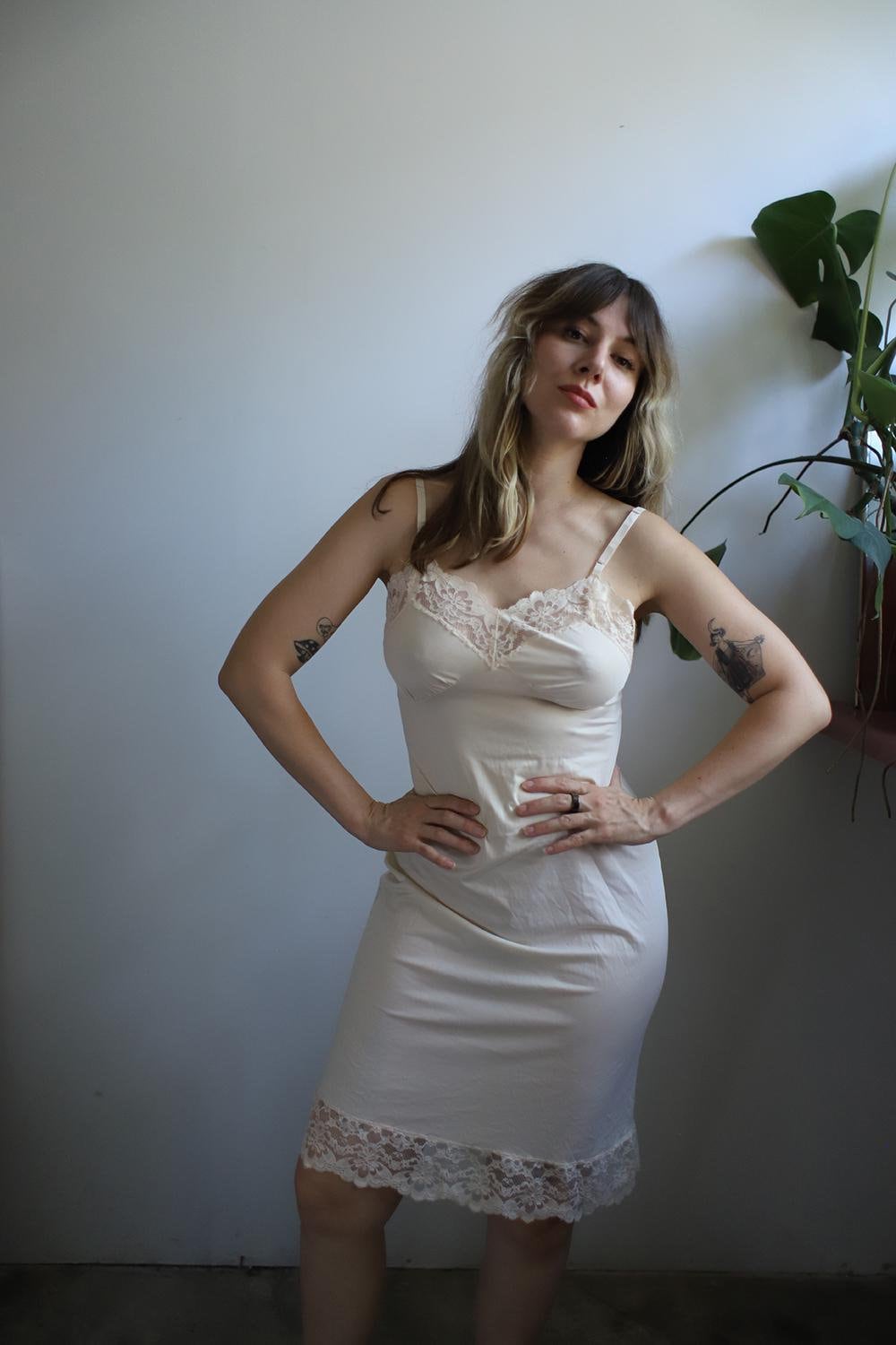 Vintage 1950s Lorraine Cream Ivory Lace Slip Dress Undergarment - Etsy