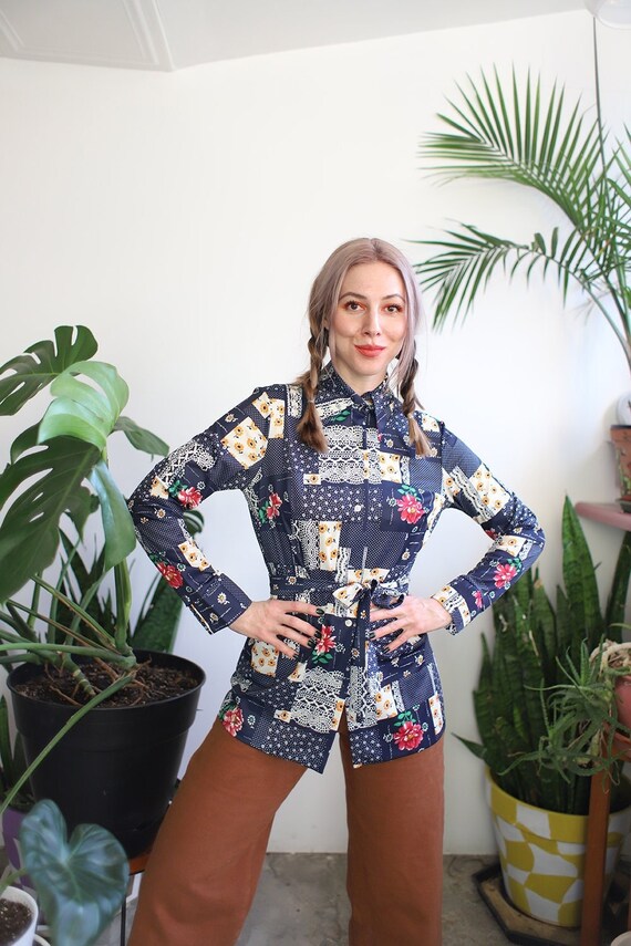 Vintage 1970s long patchwork - Gem