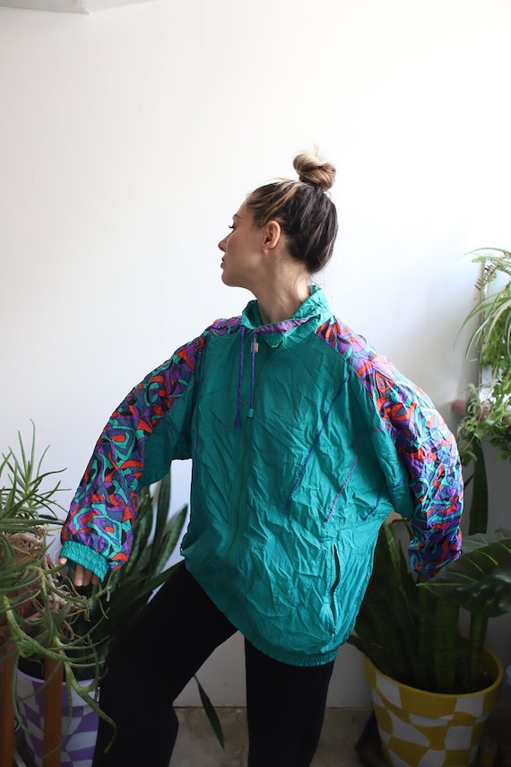 Vintage 80s purple windbreaker - Gem