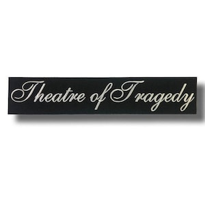 Broderad lapp med stryk-på-applikation, teater av tragedin 3c39c9