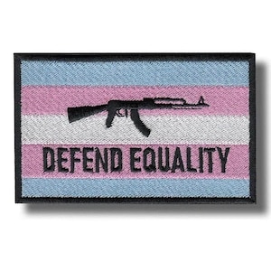 Defend Equality Embroidered Patch Badge Iron on Applique a348c0
