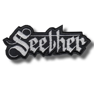 Seether Broderad Tygmärke Stryk-på Applikation 7020c3