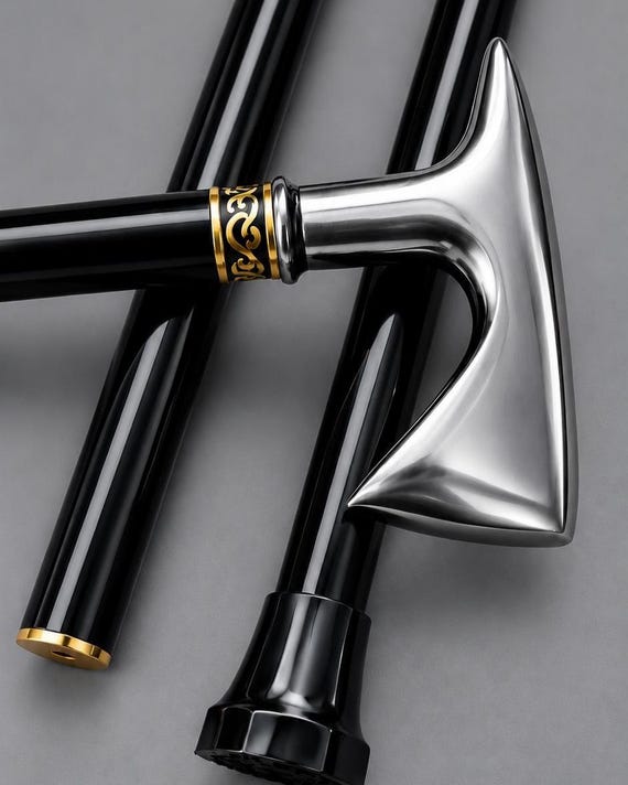 Wooden Walking Stick Cane | Elegant Classic Design, Men Women Support