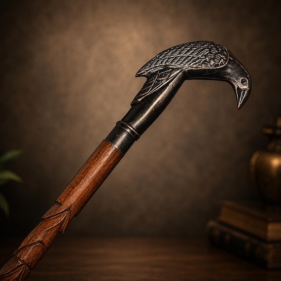 Handmade Wooden Walking Stick | Classic Design, Durable Support