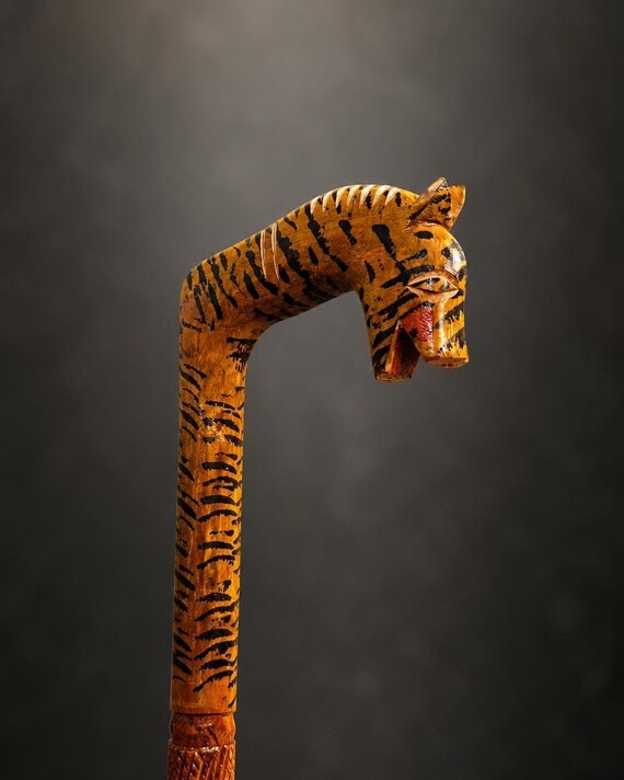 Handmade Wooden Walking Stick | Elegant Classic Design, Durable Support