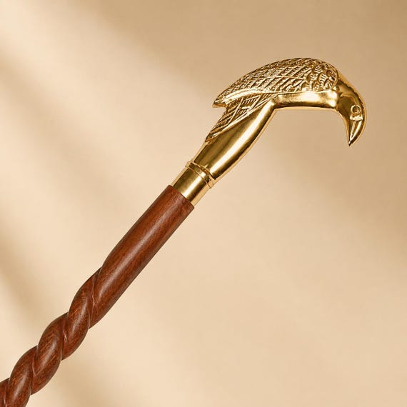 Wooden Walking Stick Cane | Elegant Classic Design, Men Women Support