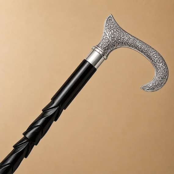 Wooden Walking Stick Cane | Elegant Classic Design, Men Women Support