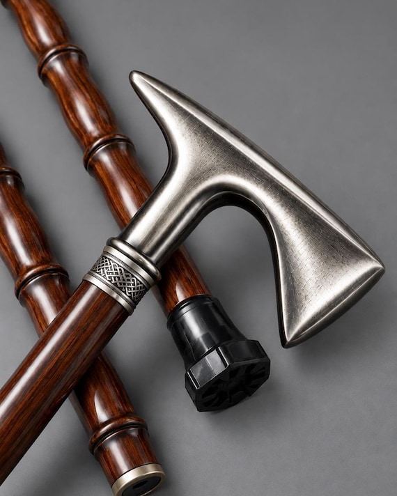 Wooden Walking Stick Cane | Elegant Classic Design, Men Women Support