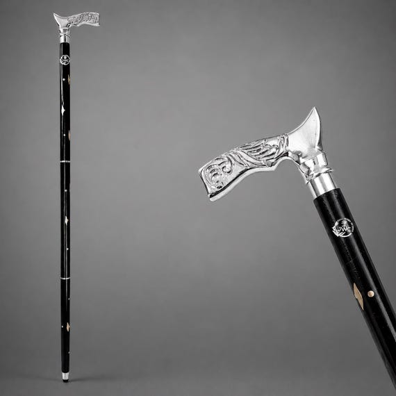 Wooden Walking Stick Cane | Elegant Classic Design, Men Women Support