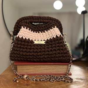 Virkat vaskmonster PDF digital nedladdning.                                  Crochet Bag- clutch Pattern PDF Digital Download