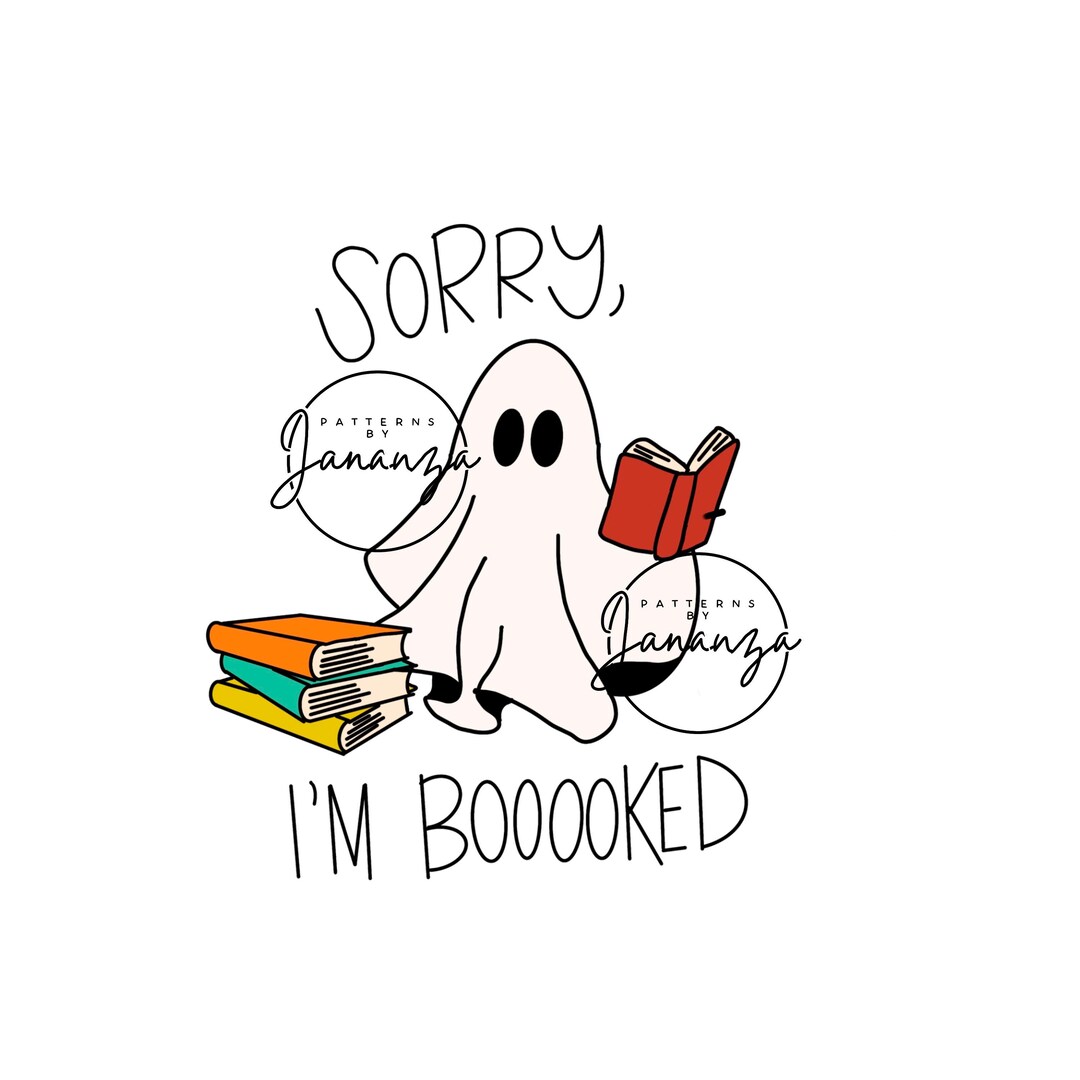 Sorry I’m Booked Ghost Png - Etsy