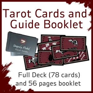Uniquely Morbid Tarot Box Set Exclusive Tarot Deck, Guide Booklet, and Brass Beetle Cards and Booklet