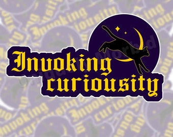 Invoking Curiosity Sticker | Oddities Enthusiast Die-Cut Sticker