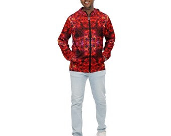 Red Men’s windbreaker