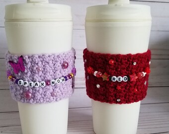 Bracelet de l'amitié Eras au crochet, tasse à café confortable, tasse d'éventail faite main confortable, musique confortable