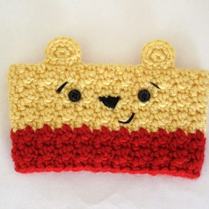 Crocheted Winnie the Pooh Coffee Cup Cozy image 2