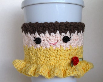 Crochet Belle Princess Coffee Cup Cozy