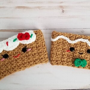 Crochet Gingerbread Boy and Gingerbread Girl Coffee Cup Cozies image 2