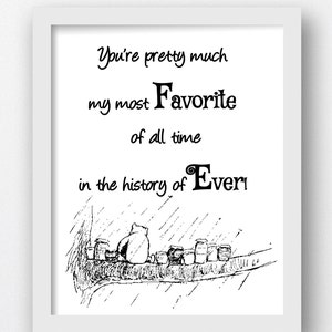 Winnie the Pooh Print, Pooh Bear, Hundred Acre Woods, 8x10 Wall Print, Winnie and the Honey Jar Print,Winnie The Pooh,Pooh Prints 8x10 Print