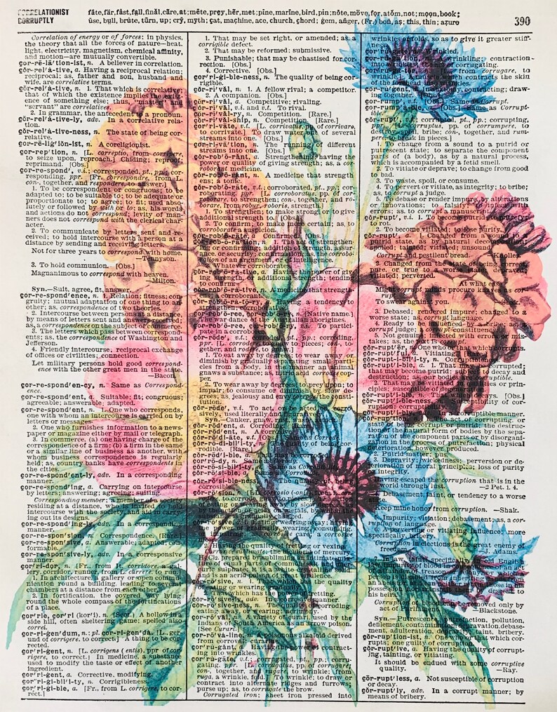 Vintage Flowers Watercolor Flower Print Vintage Floral - Etsy