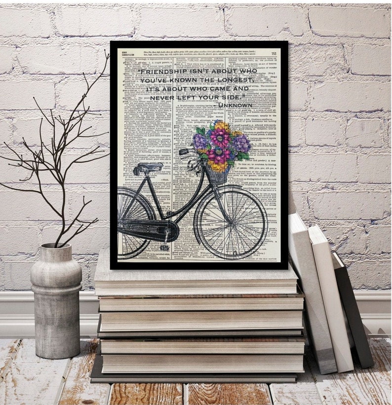 Friendship Quote, Friends Gift Ideas, Friend never left your side, Best Friend Quote, Friendship Wall Print, Gift For Best Friend, 8x10 Size Bild 4