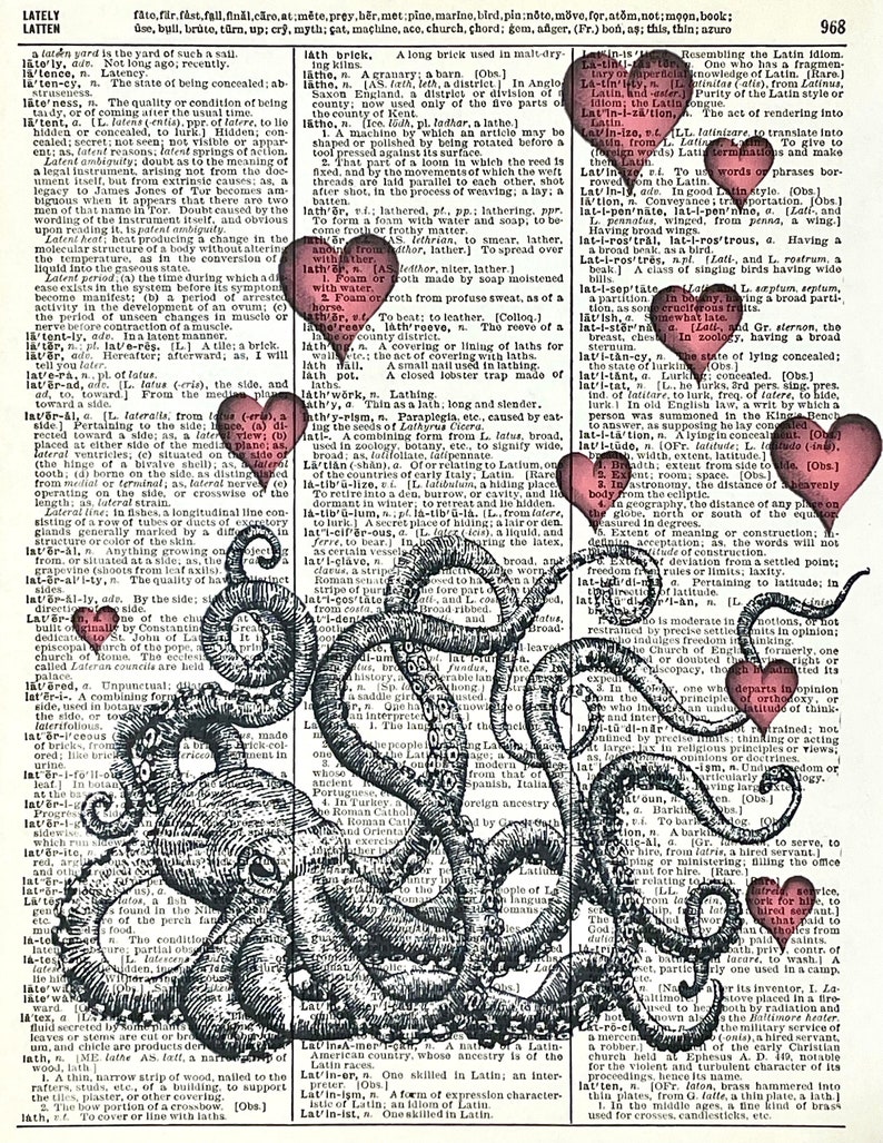 Octopus Octopus sending Love Love is Rising - Etsy