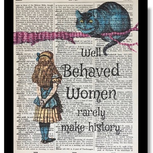 Cheshire Cat Humor, Alice In Wonderland Humor, Cheshire Cat Prints, Lewis Carroll Prints, Classic Book Alice In Wonderland, Alice Prints